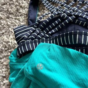 Lululemon Striped tank top with built in bra - ladies size 4